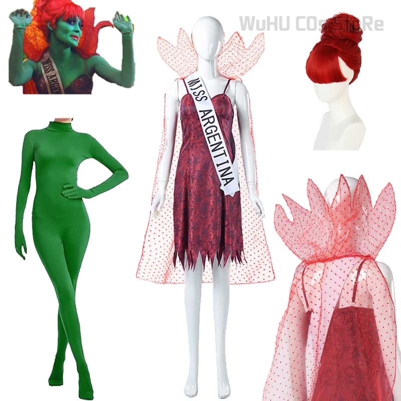 Anime Cosplay Mujer - Beetleguese Miss Argentina Dead Receptionis Cosplay
