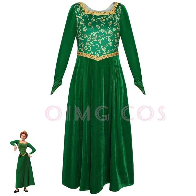 Anime Cosplay Dress For Women - Princess Fiona Cosplay Costume Adult Carnival