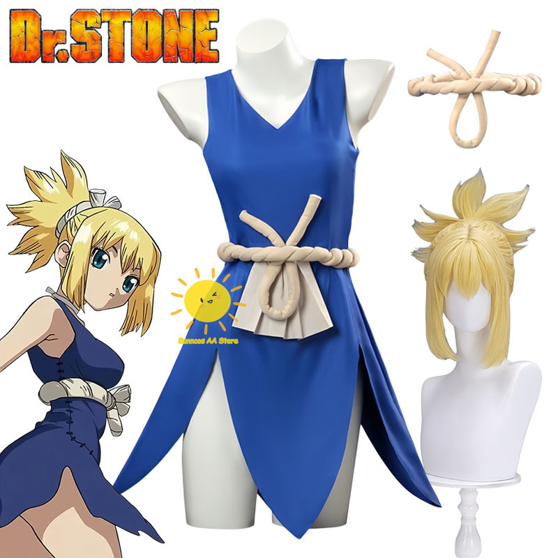 Anime Dr.Stone Cosplay Kohaku  - Anime Cosplay Mujer recension och pris