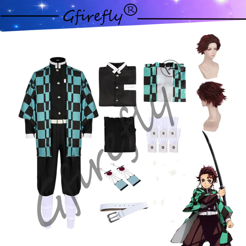 Kamado Tanjirou Cosplay Costum - Anime Cosplay Mask recension och pris