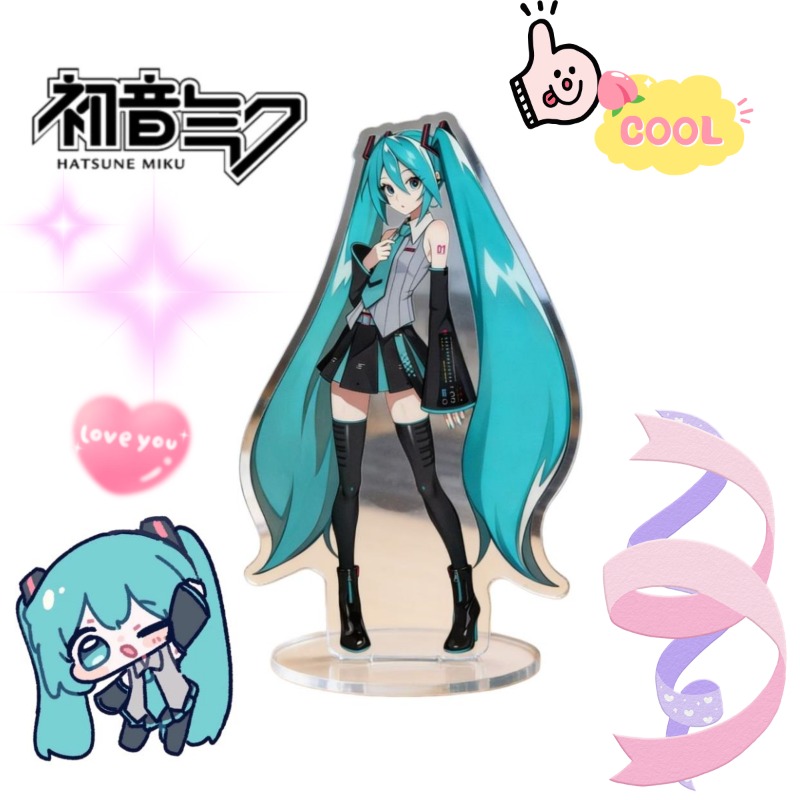 Hatsune Miku 10cm Acrylic Stan - Anime Cosplay Cute recension och pris