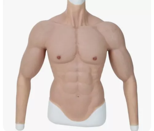 Macho Silicone Muscle Suit Wit - Anime Cosplay Realistic recension och pris