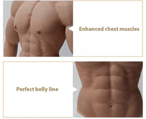 Macho Silicone Muscle Suit Wit - Anime Cosplay Realistic recension och pris