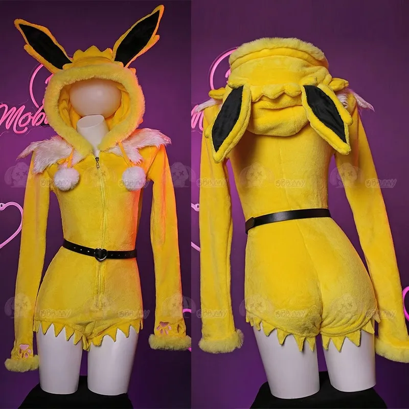 Sexy Deep V Hooded Bodysuit So - Cosplay Anime Bunny Girl recension och pris