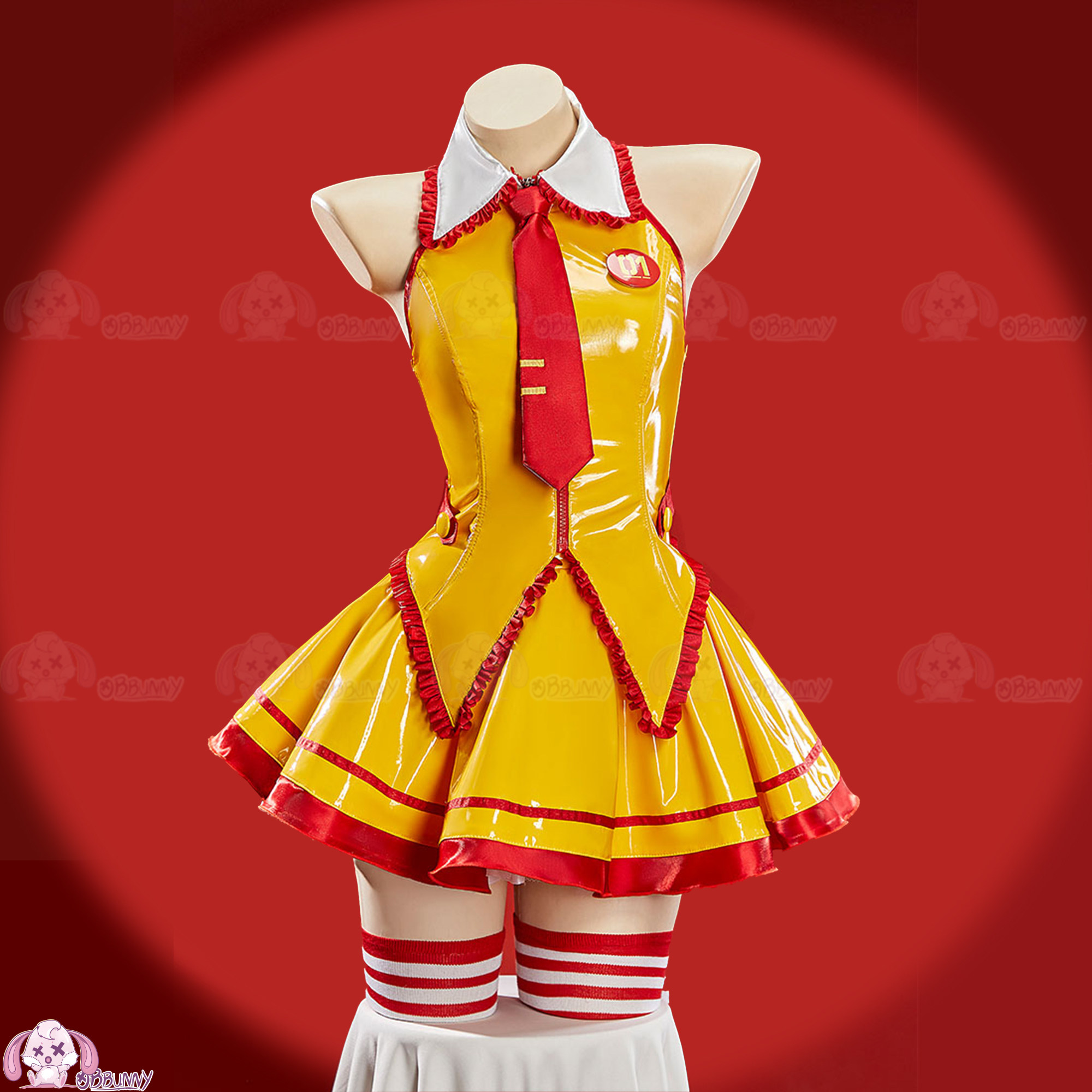 Miku Fanart Cosplay Costume PU - Anime Cosplay Red recension och pris