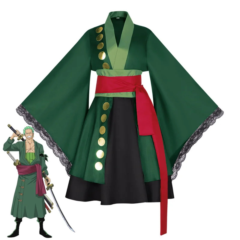 2025 aaa Anime Roronoa Zoro Co - Anime Zoro Cosplay Female recension och pris