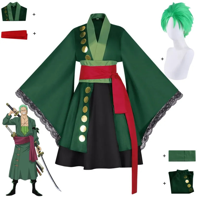 2025 aaa Anime Roronoa Zoro Co - Anime Zoro Cosplay Female recension och pris