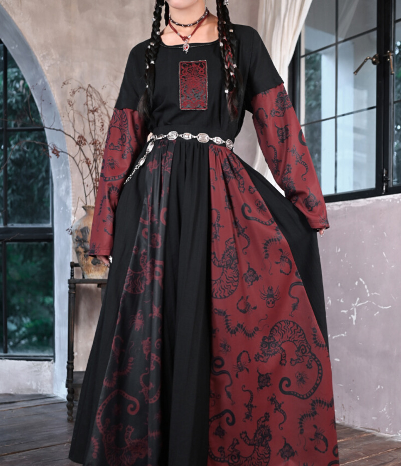 New Improve Guofeng Long Skirt - Anime Cosplay Red recension och pris