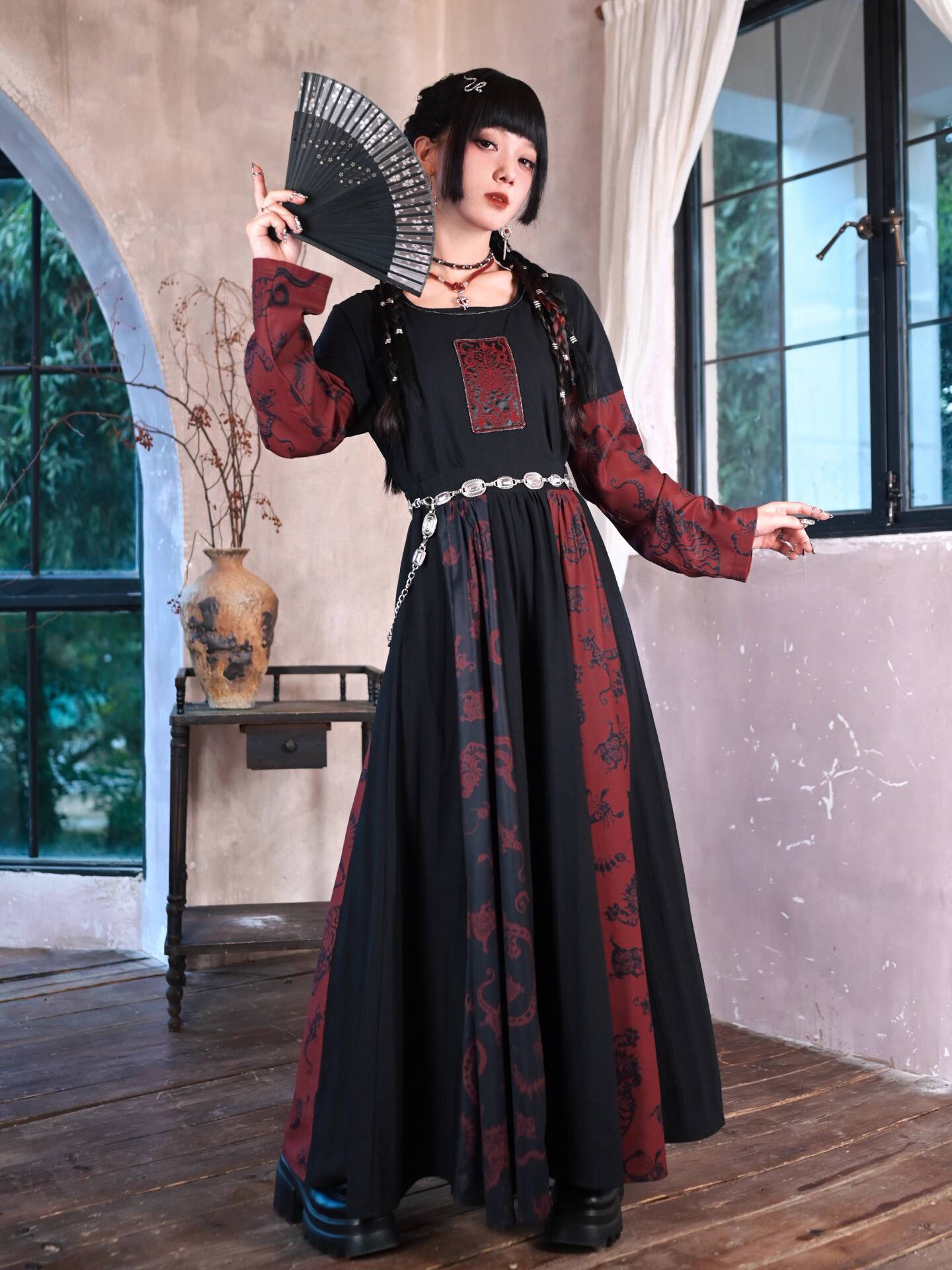 New Improve Guofeng Long Skirt - Anime Cosplay Red recension och pris