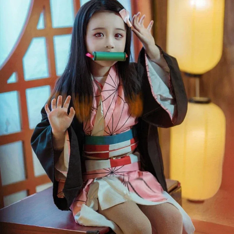 Anime Kamado Nezuko Cosplay Co - Demon Slayer Haori recension och pris