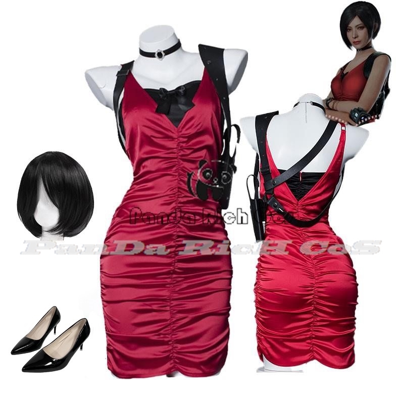 Female Resident 4 Ada Wong Cos - Anime Cosplay Japanese Girl recension och pris